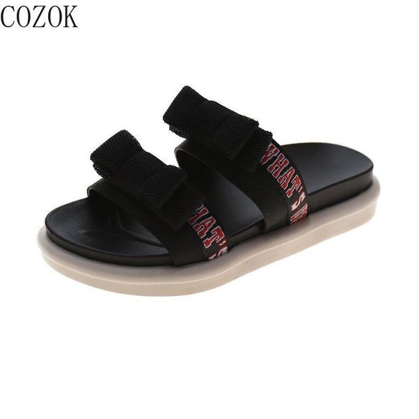 summer new women's slippers 2021 fashion all-match trend vamp personality ribbon decoration casual wear women's shoes, Black
summer new women's slippers 2021 fashion all-match trend vamp personality ribbon decoration casual wear women's shoes, Black