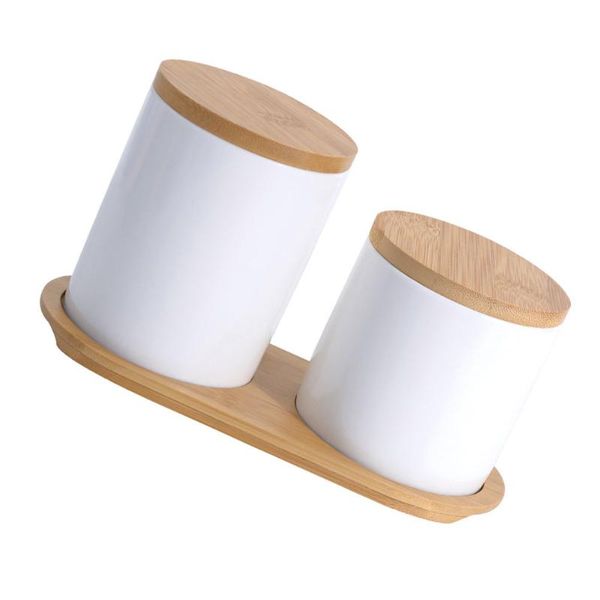 storage bottles & jars 1 set ceramic jar with wooden lid grain tea beans airtight can
storage bottles & jars 1 set ceramic jar with wooden lid grain tea beans airtight can