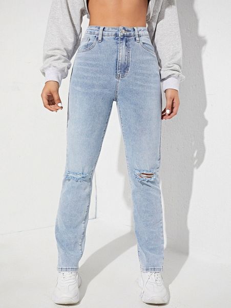 zipper fly ripped jeans z0er#, Blue
zipper fly ripped jeans z0er#, Blue