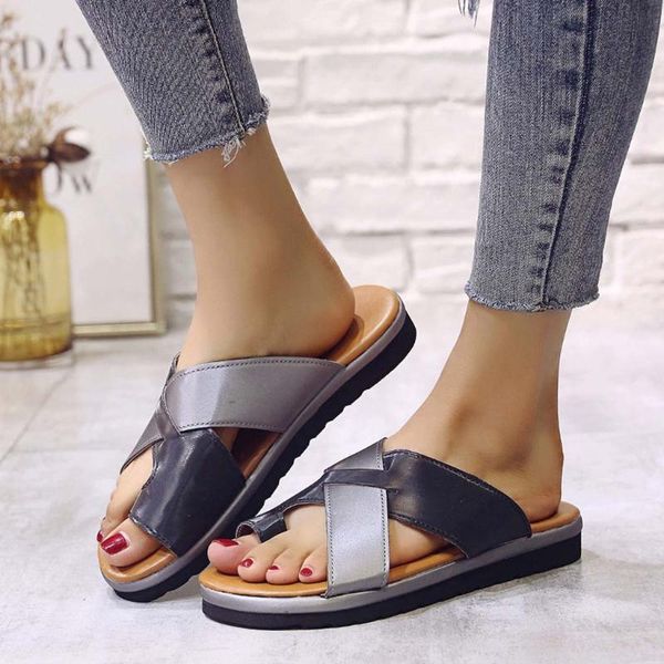 sagace-women summer casual soft big fashion sandals ladies slip-on flat wedges open toe ankle beach shoes rome slippers 6j4, Black
sagace-women summer casual soft big fashion sandals ladies slip-on flat wedges open toe ankle beach shoes rome slippers 6j4, Black