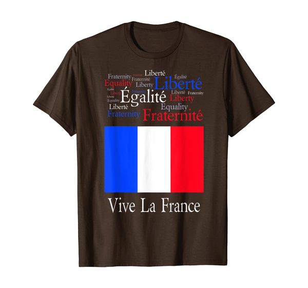 vive la france bastille day t-shirt, White;black