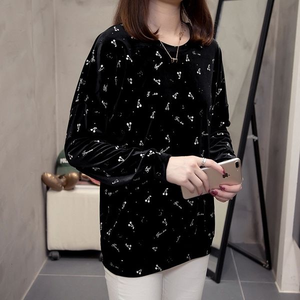 plus size velour pullovers sweatshirt women autumn winter trendy loose print ladies sweatshirt oversize pullover streetwear 201203, Black
plus size velour pullovers sweatshirt women autumn winter trendy loose print ladies sweatshirt oversize pullover streetwear 201203, Black