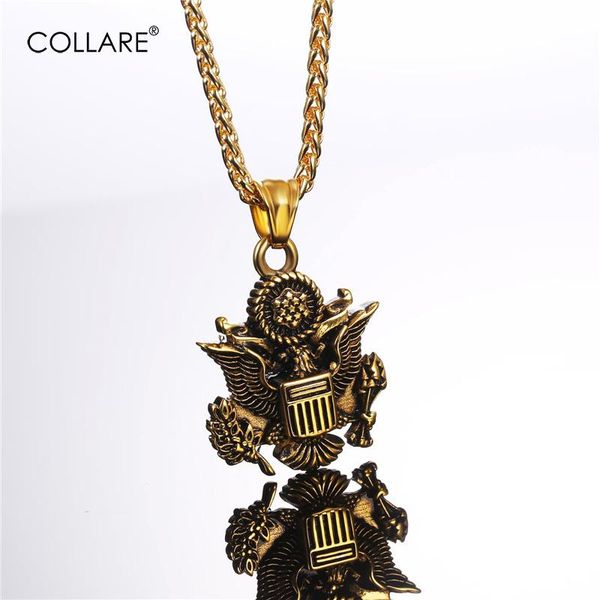pendant necklaces collare us men great of the america jewelry stainless steel eagle military insignia necklace women p059, Silver
pendant necklaces collare us men great of the america jewelry stainless steel eagle military insignia necklace women p059, Silver