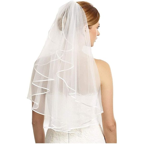 bridal veil women's simple tulle short bachelor party wedding veil ribbon sideband comb suitable for wedding party, Black
bridal veil women's simple tulle short bachelor party wedding veil ribbon sideband comb suitable for wedding party, Black
