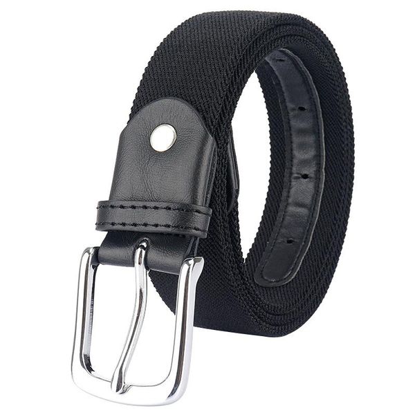 belts 3.4cm canvas elastic belt men and women alloy pin buckle young students woven, Black;brown
belts 3.4cm canvas elastic belt men and women alloy pin buckle young students woven, Black;brown
