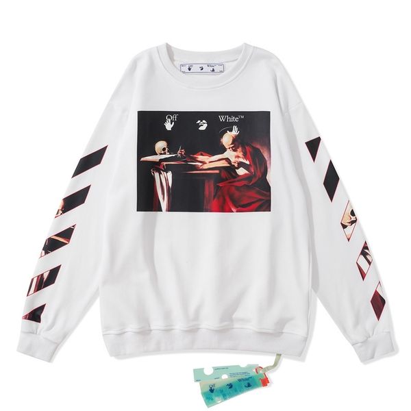 autumn and winter 2021 new off caravaggio religious oil painting series round neck pullover terry sweater batch, Black
autumn and winter 2021 new off caravaggio religious oil painting series round neck pullover terry sweater batch, Black
