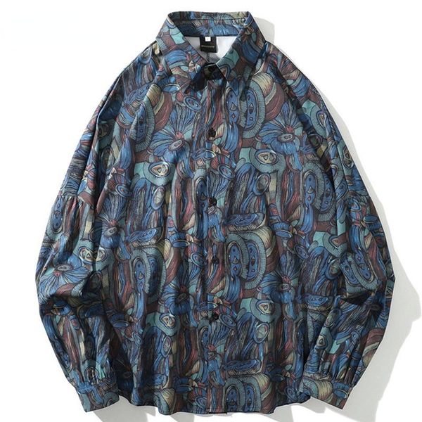 men's casual shirts vintage graffiti print shirt men streetwear fashion long sleeve fall harajuku button up blouse holiday party, White;black
men's casual shirts vintage graffiti print shirt men streetwear fashion long sleeve fall harajuku button up blouse holiday party, White;black