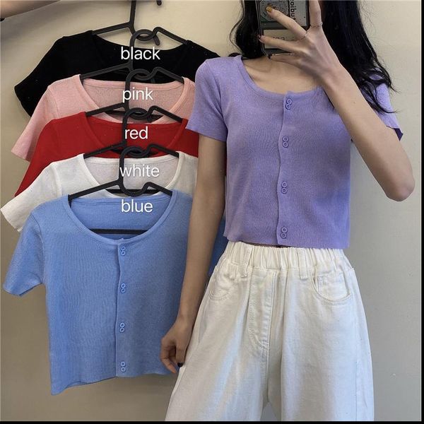 summer women o neck knitted casual short sleeve thin sweater cardigans lady single breasted shirts crop for girls, White;black
summer women o neck knitted casual short sleeve thin sweater cardigans lady single breasted shirts crop for girls, White;black