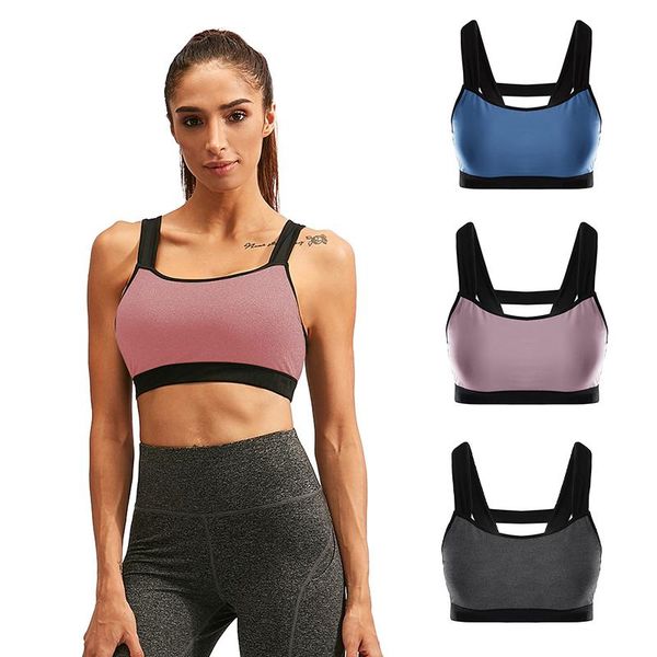 fitness women sports bras tank padded workout vest backless racerback splice color running gym yoga sport brassiere bra, White;black
fitness women sports bras tank padded workout vest backless racerback splice color running gym yoga sport brassiere bra, White;black
