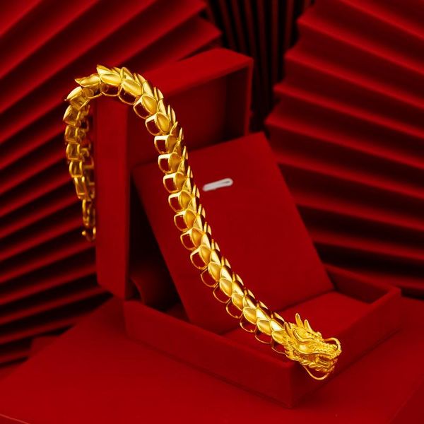link, chain not fade gold bracelet for men quality simulation 5d dragon bangle fashion iced out jewelry luxury hip jewellery gift, Black
link, chain not fade gold bracelet for men quality simulation 5d dragon bangle fashion iced out jewelry luxury hip jewellery gift, Black