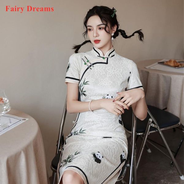 chinese cheongsam women spring summer new composite lace panda improved embroidery girl clothing dress daily retro casual qipao, Red
chinese cheongsam women spring summer new composite lace panda improved embroidery girl clothing dress daily retro casual qipao, Red