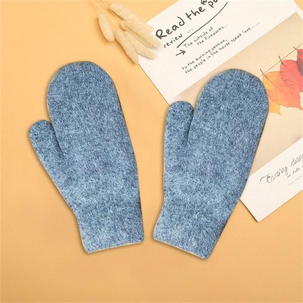 five fingers gloves women' winter fleece outdoor riding warm and cold thick knitted solid color female fingerless, Blue;gray
five fingers gloves women' winter fleece outdoor riding warm and cold thick knitted solid color female fingerless, Blue;gray