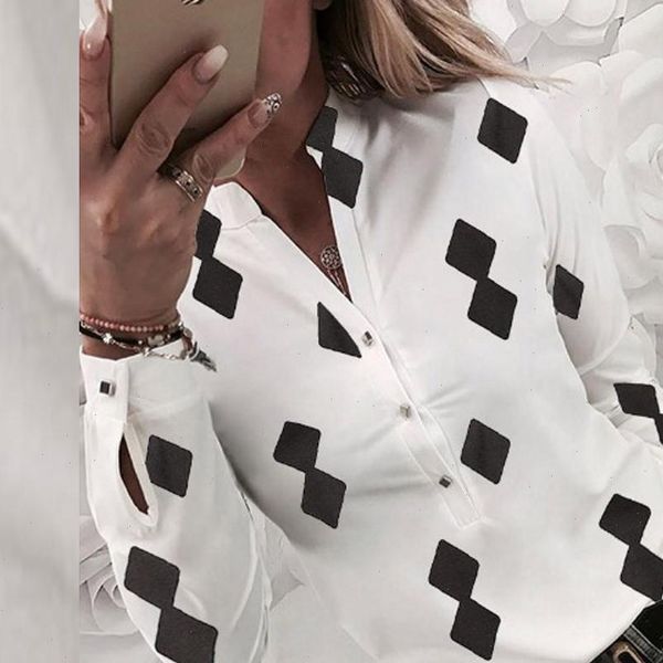 blouse women plus size s xl blouses woman 2021 blusa fashion casual geometric print long sleeve button polyester z4, White
blouse women plus size s xl blouses woman 2021 blusa fashion casual geometric print long sleeve button polyester z4, White