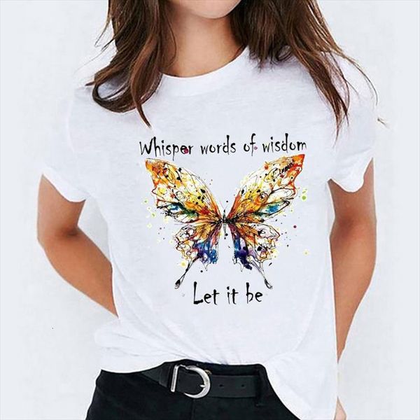and women cartoon butterfly womens mens printing watercolor 90s ladies print lady graphic female tee, White;black
and women cartoon butterfly womens mens printing watercolor 90s ladies print lady graphic female tee, White;black