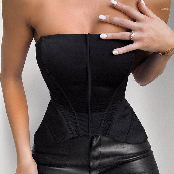 solid black tube zipper sleeveless vest women's street crop slim summer skinny casual fashion ladies streetwear tanks & camis, White
solid black tube zipper sleeveless vest women's street crop slim summer skinny casual fashion ladies streetwear tanks & camis, White
