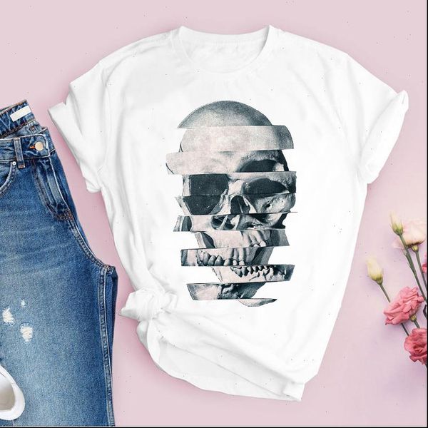 women graphic fashion skull horror casual funny short sleeve print lady tees clothing female t shirt womens t shirt, White
women graphic fashion skull horror casual funny short sleeve print lady tees clothing female t shirt womens t shirt, White