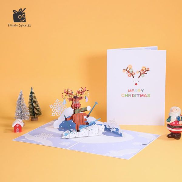greeting cards merry christmas elk up handmade 3d card year thank you party invitations gifts business gift postcard
greeting cards merry christmas elk up handmade 3d card year thank you party invitations gifts business gift postcard