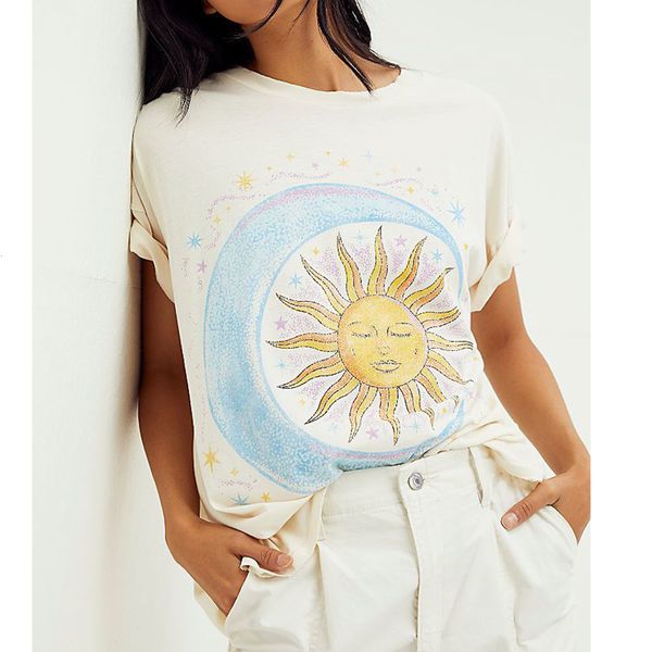 new sun moon print tee women summer short sleeve beige cotton woman tshirts casual vintage streetwear t shirt 2021 w1hm, White
new sun moon print tee women summer short sleeve beige cotton woman tshirts casual vintage streetwear t shirt 2021 w1hm, White