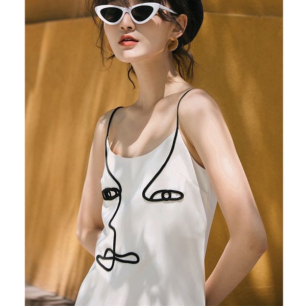 2021 new designer spaghetti strap abstract art slip mini women summer casual strappy clothing jvj0, Black;gray
2021 new designer spaghetti strap abstract art slip mini women summer casual strappy clothing jvj0, Black;gray