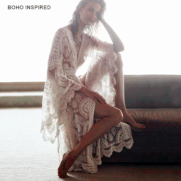 casual dresses boho inspired floral print bell sleeve lace maxi wrap summer tunic dress bohemian holiday kimono beach vestidos 2021, Black;gray
casual dresses boho inspired floral print bell sleeve lace maxi wrap summer tunic dress bohemian holiday kimono beach vestidos 2021, Black;gray