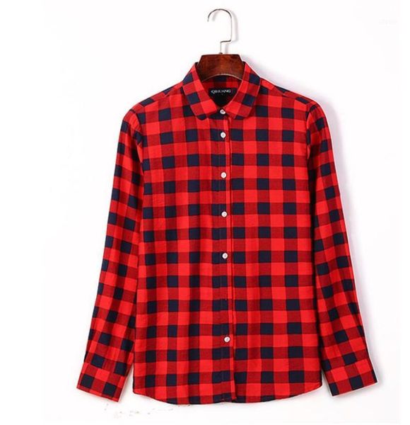 women blouse 2021fashion chic oversized plaid long sleeve female casual print shirts stylish cotton blusas women's blouses &, White
women blouse 2021fashion chic oversized plaid long sleeve female casual print shirts stylish cotton blusas women's blouses &, White