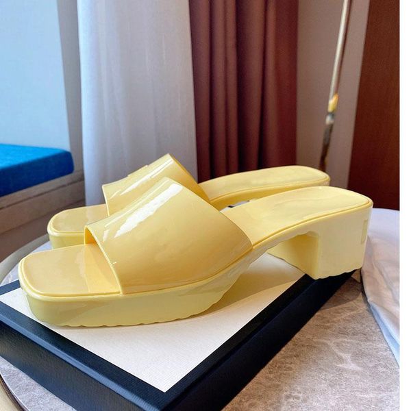 2021 new jelly shoes thick heel candy sandals square toe rubber shoes mid-heel slippers waterproof outer water low heels, Black
2021 new jelly shoes thick heel candy sandals square toe rubber shoes mid-heel slippers waterproof outer water low heels, Black