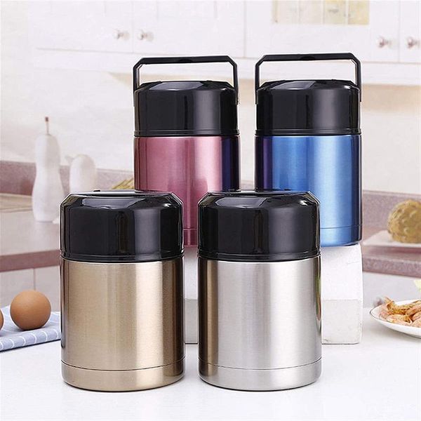 water bottles 800ml/1000ml double stainless steel food soup containers large capacity vacuum flasks portable lunch bento box
water bottles 800ml/1000ml double stainless steel food soup containers large capacity vacuum flasks portable lunch bento box