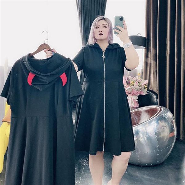 plus size 6xl 130kg womens tanks vintage dressess short sleeve solid color black dresses ladies casual large hooded dress, White
plus size 6xl 130kg womens tanks vintage dressess short sleeve solid color black dresses ladies casual large hooded dress, White