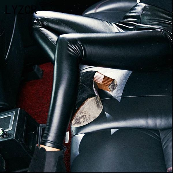 winter pu leather womens leggings high waist faux warm fleece tall velvet pants, Black
winter pu leather womens leggings high waist faux warm fleece tall velvet pants, Black