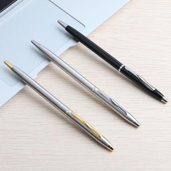 ballpoint pens 2/11/20pcs ball pen stainless steel rod rotating metal stationery ballpen 0.7mm blue ink office & school supplies, Blue;orange
ballpoint pens 2/11/20pcs ball pen stainless steel rod rotating metal stationery ballpen 0.7mm blue ink office & school supplies, Blue;orange