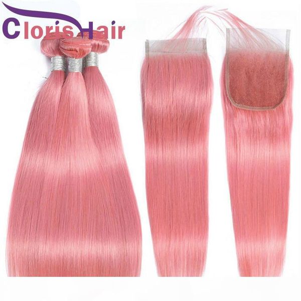 raw virgin indian straight weave bundles with closure 4x4 swiss lace pink colored natural human hair extensions 3 bundles with closure, Black;brown
raw virgin indian straight weave bundles with closure 4x4 swiss lace pink colored natural human hair extensions 3 bundles with closure, Black;brown