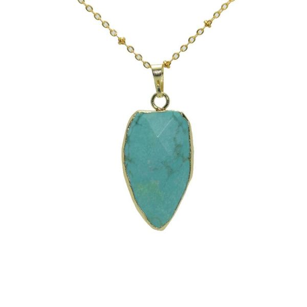 pendant necklaces 1pc natural gem stone women necklace gold bezel shield charm chain faceted green howlite for girl, Silver
pendant necklaces 1pc natural gem stone women necklace gold bezel shield charm chain faceted green howlite for girl, Silver