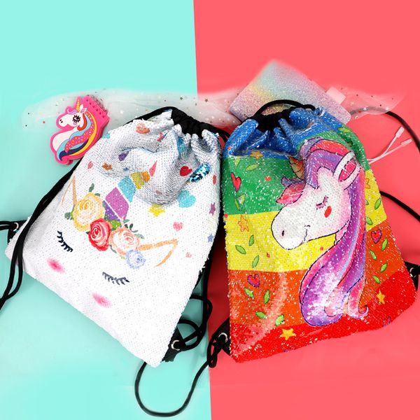 foreign unicorn bag backpack drawstring sequined outdoor pocket trade printing jprll
foreign unicorn bag backpack drawstring sequined outdoor pocket trade printing jprll