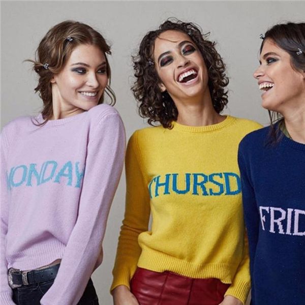 plus size one week women sweaters pullovers rabbit fur brand 2021 autumn soft saturday sunday date letters sweaters, White;black
plus size one week women sweaters pullovers rabbit fur brand 2021 autumn soft saturday sunday date letters sweaters, White;black