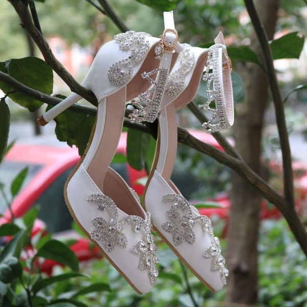 sandals tassel diamond foreign trade thin heel pointed white shoes women's high heels, Black
sandals tassel diamond foreign trade thin heel pointed white shoes women's high heels, Black