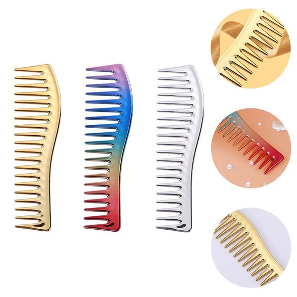 hair brushes 3pcs wide tooth comb cutting detangler combs oil styling, Silver 
hair brushes 3pcs wide tooth comb cutting detangler combs oil styling, Silver