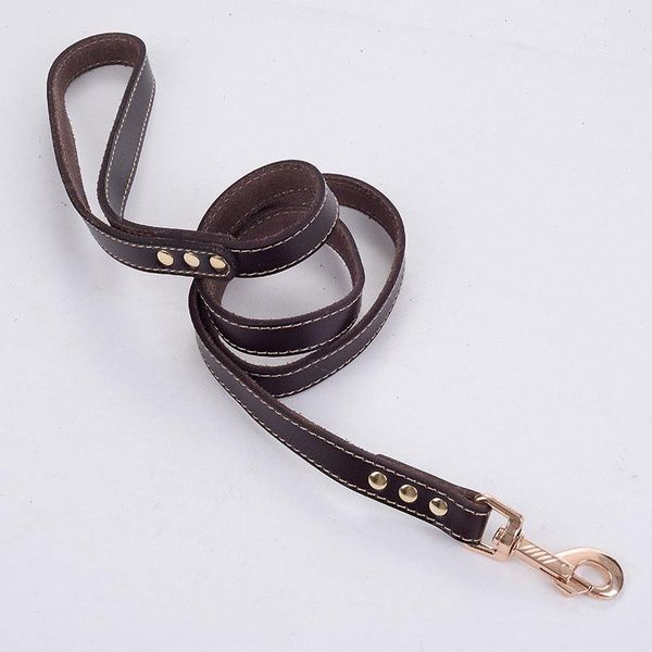 genuine leather dog leash pet walking training leash lead for small medium large dogs
genuine leather dog leash pet walking training leash lead for small medium large dogs