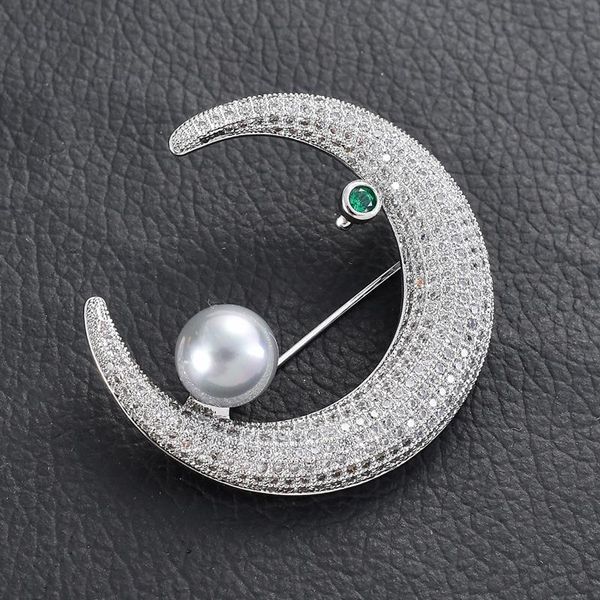 pins, brooches crescent moon brooch pin luxury rhinestone pearl for women girl broach vintage style art deco broche femme bijoux, Gray
pins, brooches crescent moon brooch pin luxury rhinestone pearl for women girl broach vintage style art deco broche femme bijoux, Gray