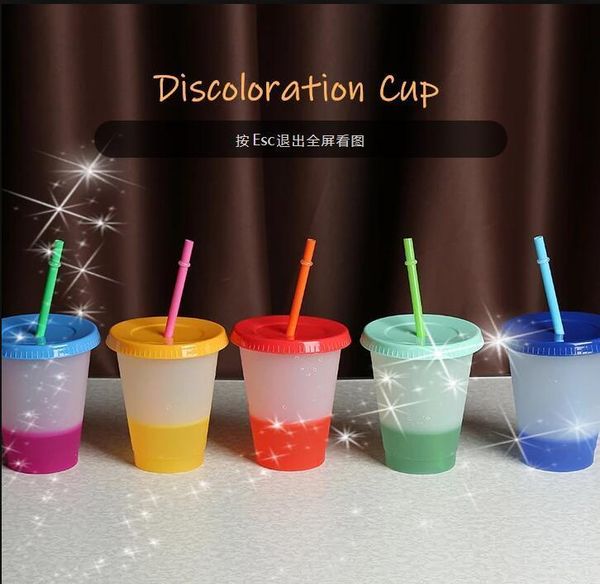 5pcs/lot changing color tumblers 16oz plastic thick summer drinkware cups with lid and straw fy4494
5pcs/lot changing color tumblers 16oz plastic thick summer drinkware cups with lid and straw fy4494