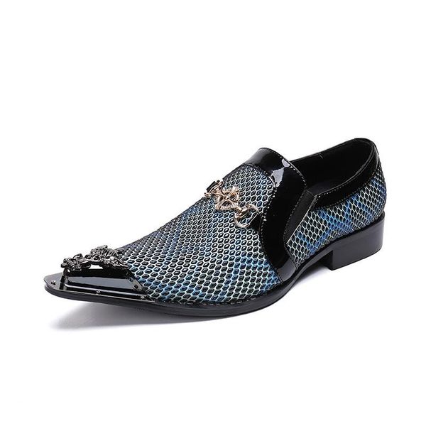 dress shoes fashion men's summer casual personality metal pointed classic retro leather breathable lattice, Black
dress shoes fashion men's summer casual personality metal pointed classic retro leather breathable lattice, Black