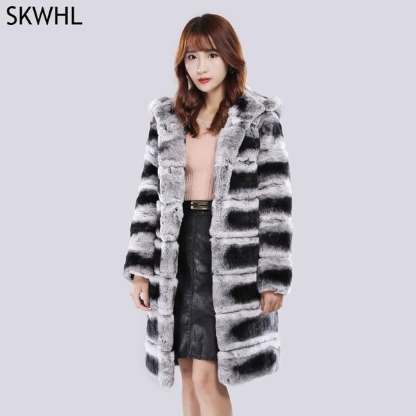 women's fur & faux lady winter fashionable coat jacket women hooded warm real rex female collection, Black
women's fur & faux lady winter fashionable coat jacket women hooded warm real rex female collection, Black