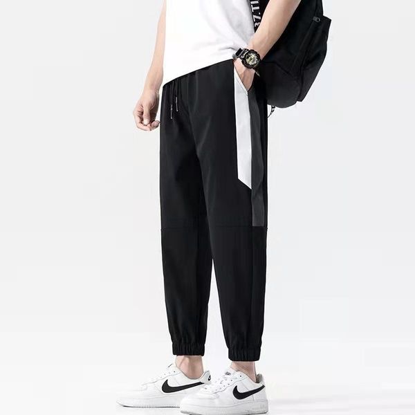 men's tracksuits pants summer thin loose-fitting tooling sports casual trend fashion ice silk nine-point guard, Gray
men's tracksuits pants summer thin loose-fitting tooling sports casual trend fashion ice silk nine-point guard, Gray