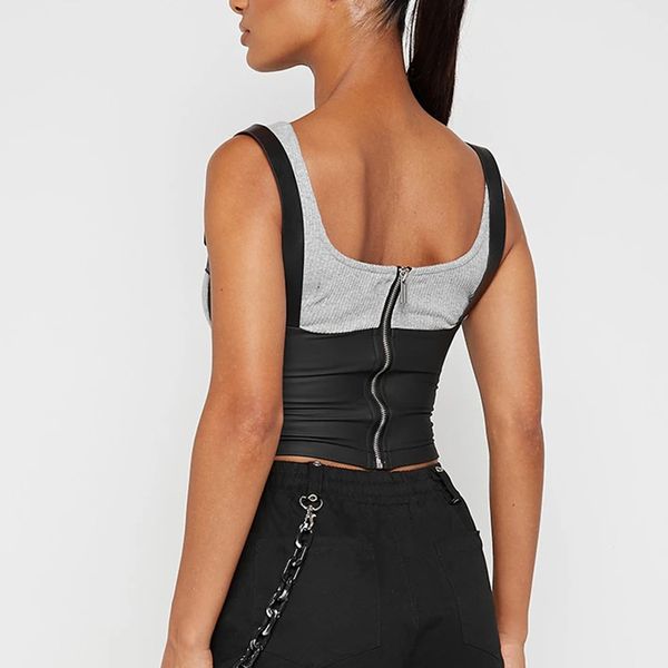2021 y2k tank women white sleeveless pu patchwork zipper crop female club party clothing fashion vest new 9dbu
2021 y2k tank women white sleeveless pu patchwork zipper crop female club party clothing fashion vest new 9dbu