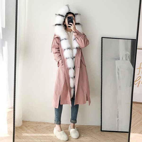 women's fur & faux rex collar warm winter coat real parka women clothes 2021 bgs80375 yy1028, Black
women's fur & faux rex collar warm winter coat real parka women clothes 2021 bgs80375 yy1028, Black