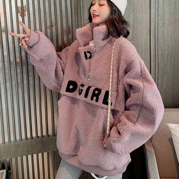 lazy wind lamb cashmere sweater women's autumn and winter collar zipper printed trendy women, Black
lazy wind lamb cashmere sweater women's autumn and winter collar zipper printed trendy women, Black