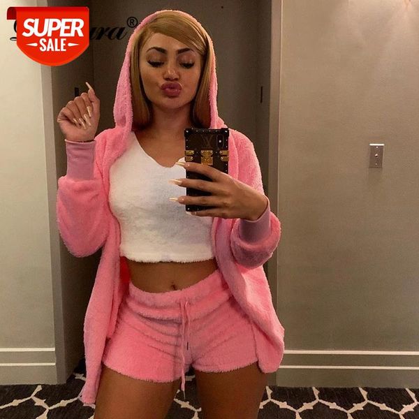 dulzura lamb wool teddy women two piece set sweatshirt hoodie coats shorts casual streetwear 2020 autumn winter loungewear solid #tf39, White
dulzura lamb wool teddy women two piece set sweatshirt hoodie coats shorts casual streetwear 2020 autumn winter loungewear solid #tf39, White