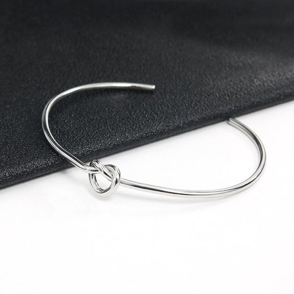 bangle bracelet for women stainless steel adjustable knotted charms gold fashion jewelry couple bracelets argent accessories, Black
bangle bracelet for women stainless steel adjustable knotted charms gold fashion jewelry couple bracelets argent accessories, Black