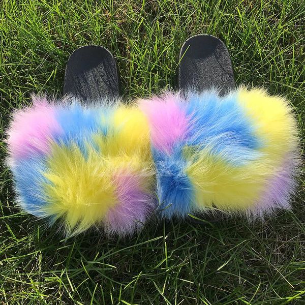 slippers women summer flat slides fashion fluffy real fur mixed color sweet girl fuzzy sandals female luxury flip flops, Black
slippers women summer flat slides fashion fluffy real fur mixed color sweet girl fuzzy sandals female luxury flip flops, Black