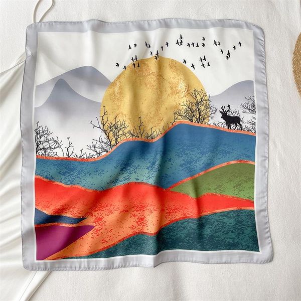 scarves women silk neckerchief fashion print small foulard hair bag band bandnana female head 2021 summer, Blue;gray
scarves women silk neckerchief fashion print small foulard hair bag band bandnana female head 2021 summer, Blue;gray