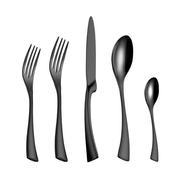 20pcs/set stainless steel black cutlery set dinnerware tableware silverware sets dinner knife and fork drop shipping
20pcs/set stainless steel black cutlery set dinnerware tableware silverware sets dinner knife and fork drop shipping